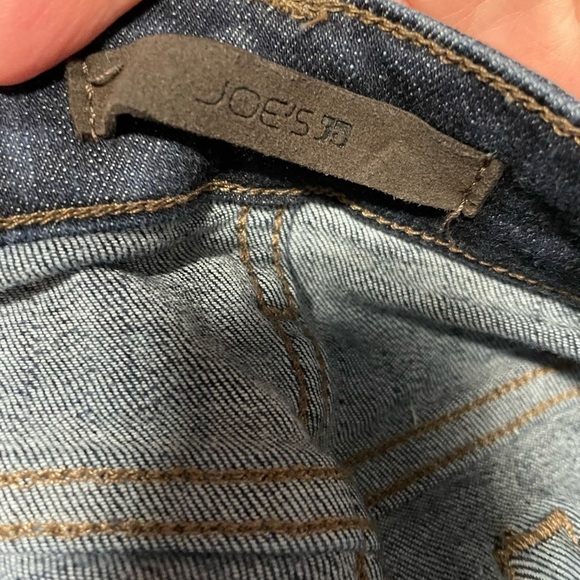 Joes jeans high rise skinny ankle distressed wave zig zag hem size 25 - Picture 3 of 6